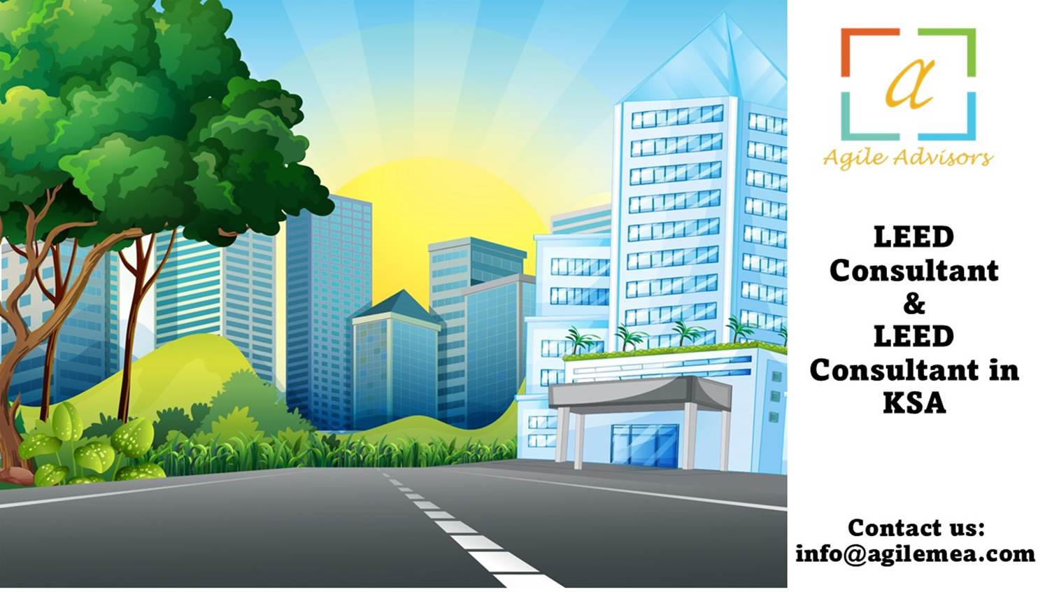 A road with trees and buildings in the backgroundAI-generated content may be incorrect.