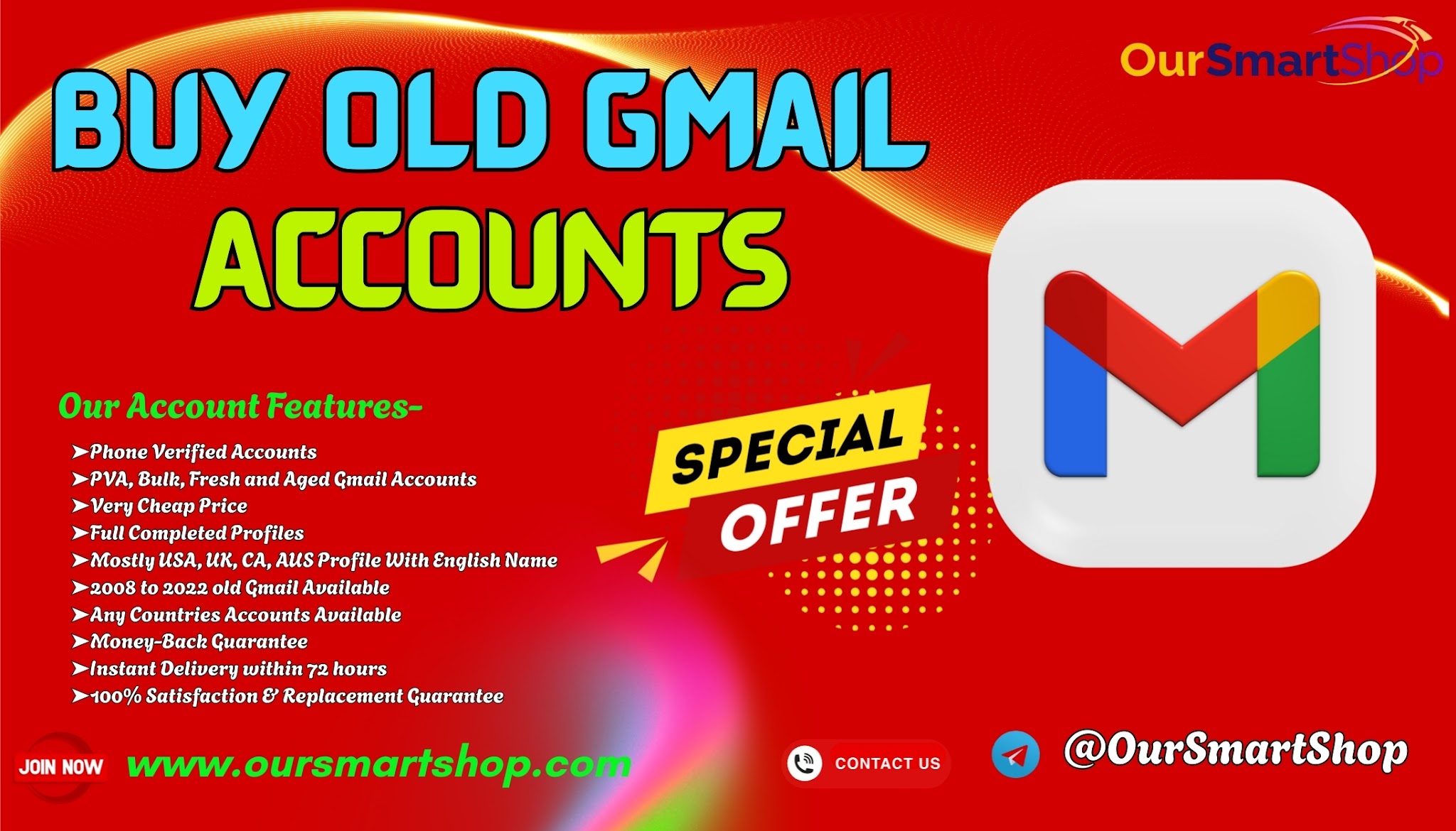 Buy Old Gmail Accounts