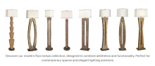 handcrafted metal floor lamps