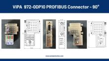 VIPA 972-0DP10 PROFIBUS Connector - 90°