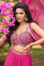 Pink Indo western
