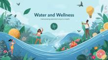 People around water living a healthy iife