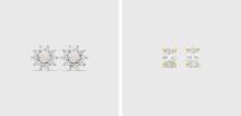 cremation ashes earrings, cremation stud earrings