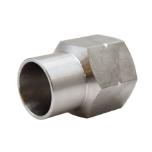 Left-Hand Thread Stainless Steel Brake Line Adapter with Hex Body for Off-Road Applications