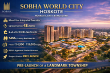 Your guide to Sobha World City in Hoskote, Bangalore. Learn about apartment layouts, amenities, and the trusted construction by Sobha Group.