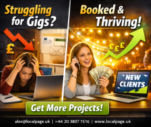 UK freelancer using online advertising to attract clients