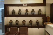 Jewellery collection in a store