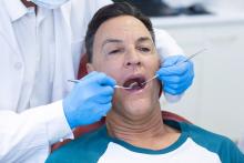 patient receiving root canal treatment