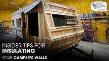 A Camper is Inside a Workshop for Structural Repair Works