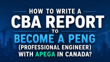 CBA Report to Become a PEng with APEGA