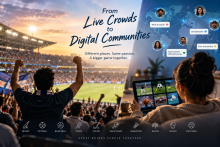 live crowd and digital