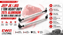 Jeep JKU Drag Link Kit | 7075 1-Ton Steering Upgrade