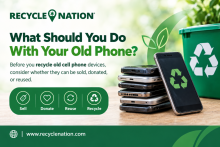this image shows what we should do before decision making of recycling old cell phone