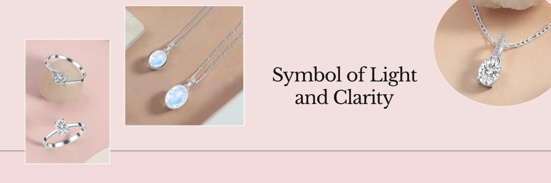 White gemstones