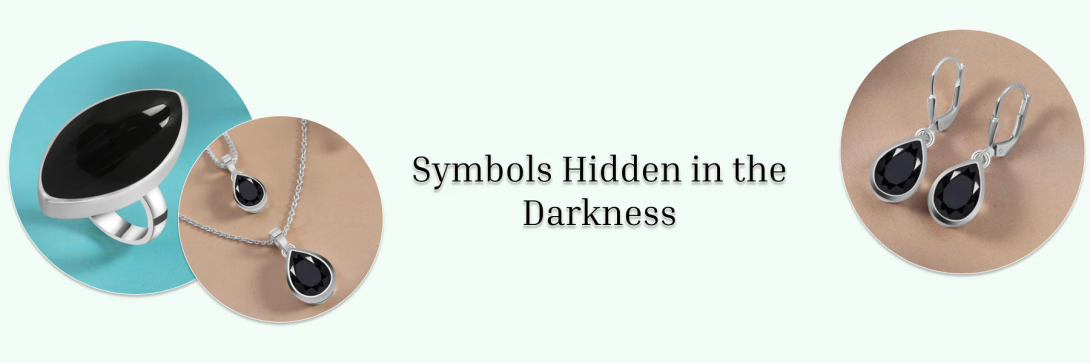 black gemstones