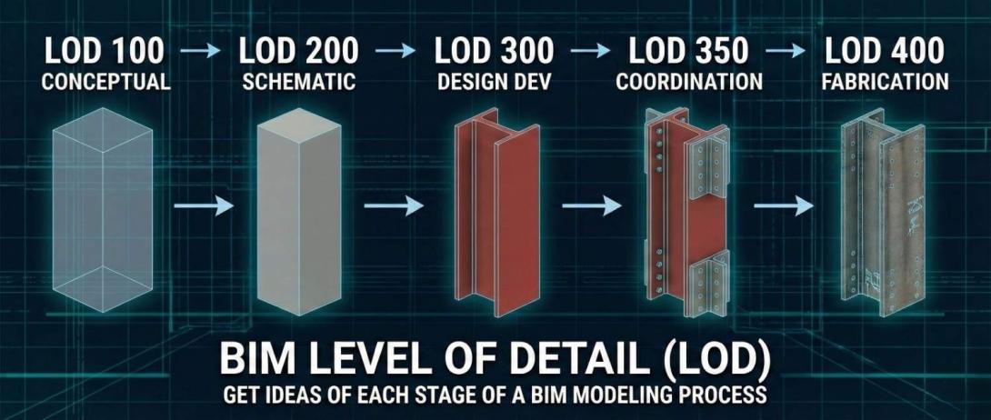 BIM Level of Detail (LOD) Explained: A Guide to Each Stage of the Process