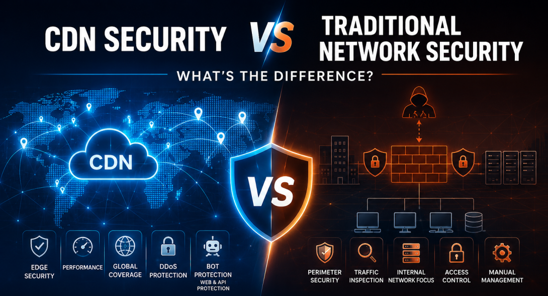 CDN Security vs Traditional Network Security