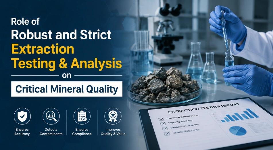 Role of Robust and Strict Extraction Testing & Analysis on Critical Mineral Quality