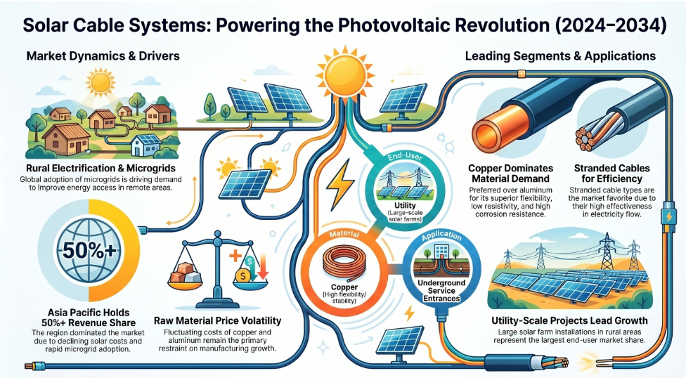 Solar Cable System, Solar Cable System Industry, Solar Cable System Market, Solar Cable System Market Size, Solar Cable System Market Share, Solar Cable System Market Trends, Solar Cable System Market Growth, Solar Cable System Market Demand