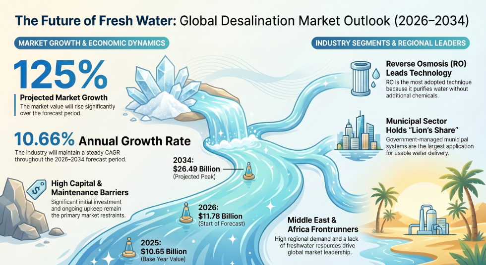 Water Desalination, Water Desalination Industry, Water Desalination Market, Water Desalination Market Size, Water Desalination Market Share, Water Desalination Market Trends, Water Desalination Market Growth, Water Desalination Market Demand