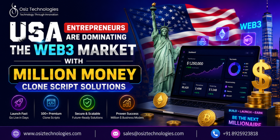 USA entrepreneurs are driving Web3 growth using Million Money Clone Script solutions to build scalable, automated crypto MLM business networks.