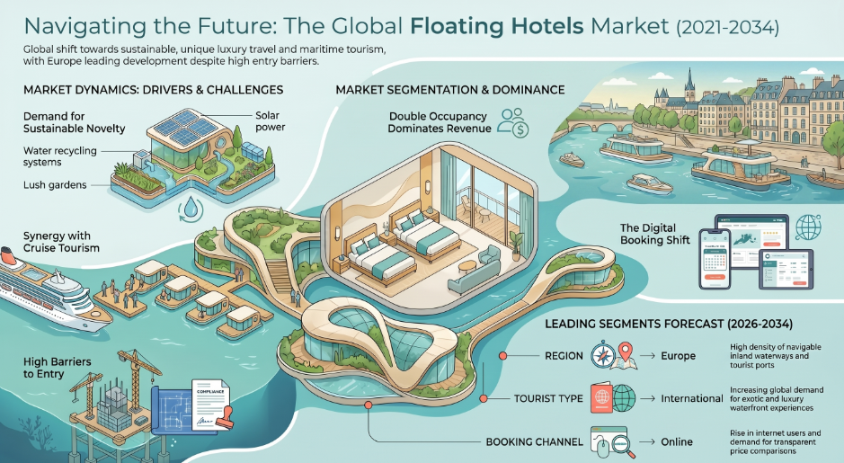 Floating Hotels, Floating Hotels Industry, Floating Hotels Market, Floating Hotels Market Size, Floating Hotels Market Share, Floating Hotels Market Trends, Floating Hotels Market Growth, Floating Hotels Market Demand