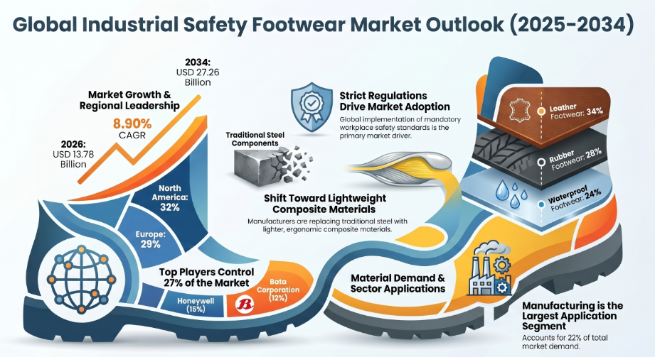 Industrial Safety Footwear, Industrial Safety Footwear Industry, Industrial Safety Footwear Market, Industrial Safety Footwear Market Size, Industrial Safety Footwear Market Share, Industrial Safety Footwear Market Trends, Industrial Safety Footwear Market Growth, Industrial Safety Footwear Market Demand