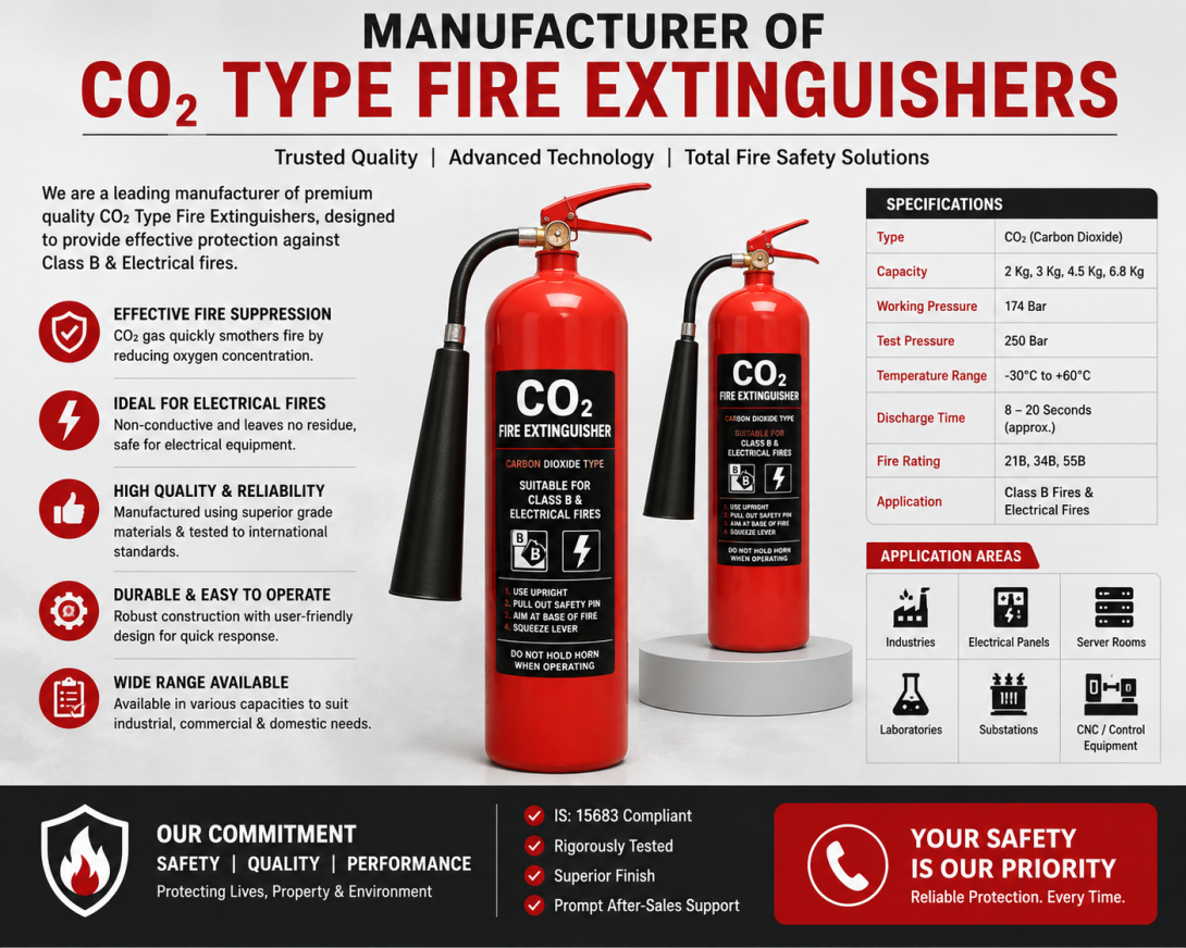 Manufacturer of CO2 Type Fire Extinguishers