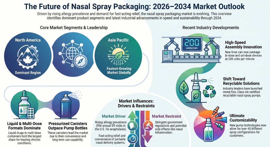 Nasal Spray Packaging, Nasal Spray Packaging Industry, Nasal Spray Packaging Market, Nasal Spray Packaging Market Size, Nasal Spray Packaging Market Share, Nasal Spray Packaging Market Trends, Nasal Spray Packaging Market Growth, Nasal Spray Packaging Market Demand