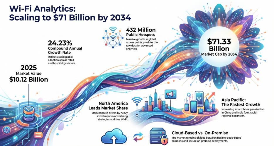 Wi Fi Analytics, Wi Fi Analytics Industry, Wi Fi Analytics Market, Wi Fi Analytics Market Size, Wi Fi Analytics Market Share, Wi Fi Analytics Market Trends, Wi Fi Analytics Market Growth, Wi Fi Analytics Market Demand
