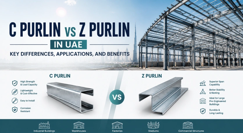 C Purlin vs Z Purlin in UAE 