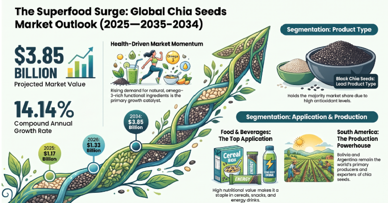 Chia Seeds, Chia Seeds Industry, Chia Seeds Market, Chia Seeds Market Size, Chia Seeds Market Share, Chia Seeds Market Trends, Chia Seeds Market Growth, Chia Seeds Market Demand